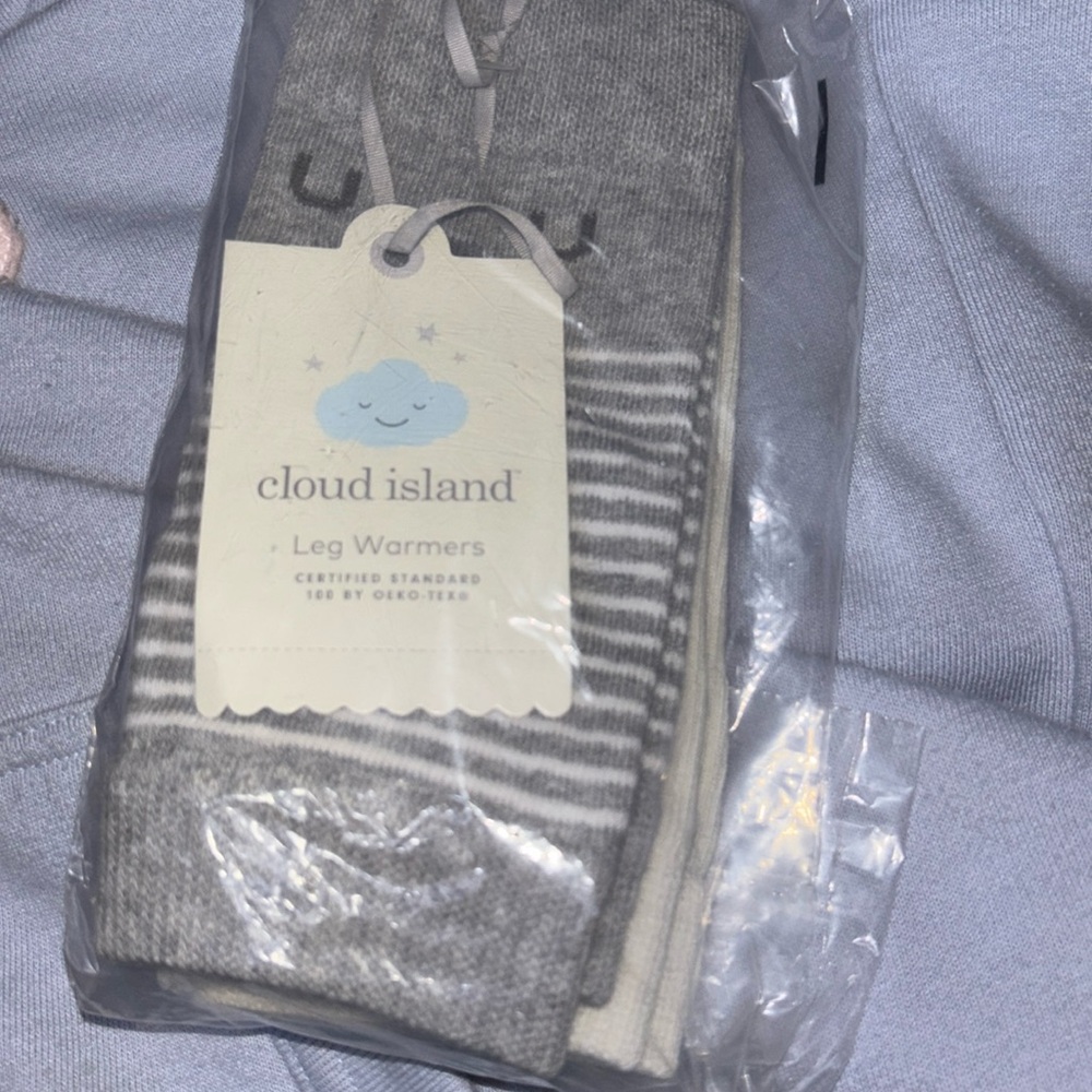 leg warmers for toddler girl grey white strip solid off white horizontal